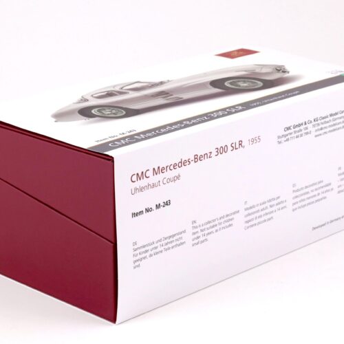 1:18 CMC Mercedes 300 SLR Uhlenhaut Coupe 1955 silver/ blue interior M-243