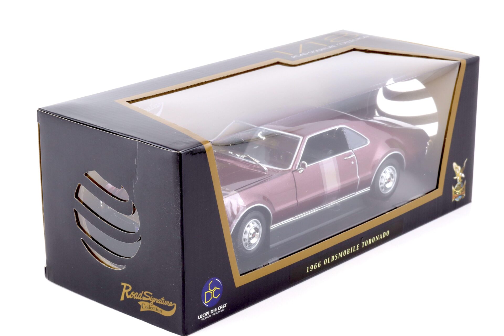 1:18 Road Signature 1966 Oldsmobile Tornado burgundy metallic