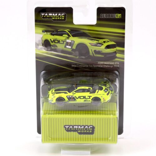 1:64 Tarmac Works Ford Mustang GT4 IMSA Continental Tire SportsCar Challenge 2018 yellow / black
