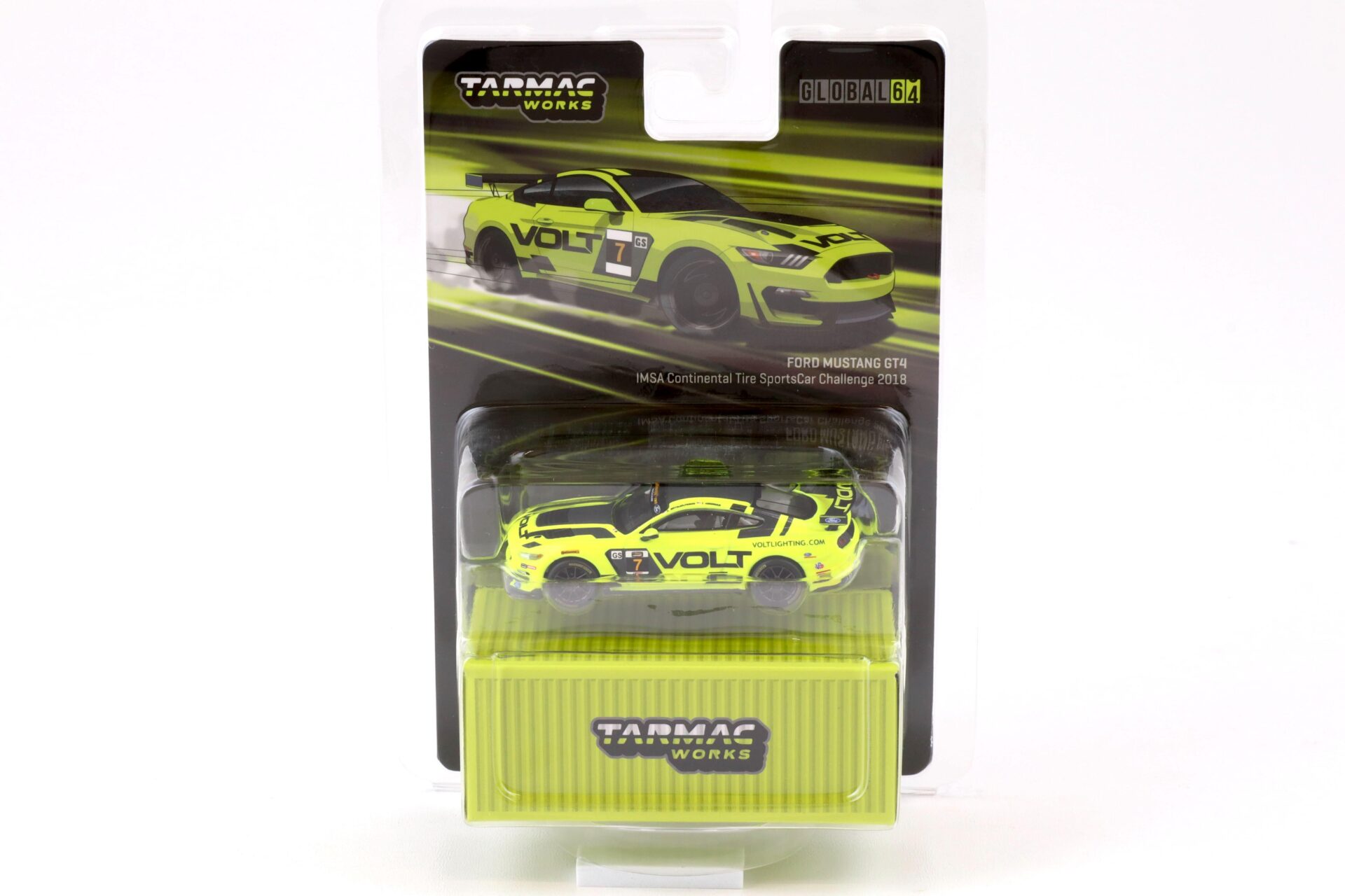 ID 75032 orig.jpg 1:64 Tarmac Works Ford Mustang GT4 IMSA Continental Tire SportsCar Challenge 2018 yellow / black