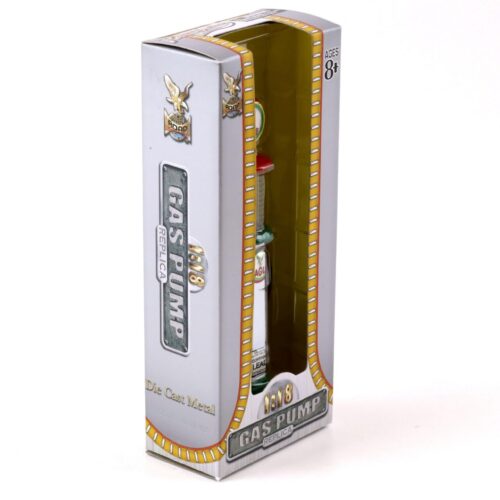 1:18 Road Signature Gas Pump Zapfsäule Eagle Gasoline white / red / green