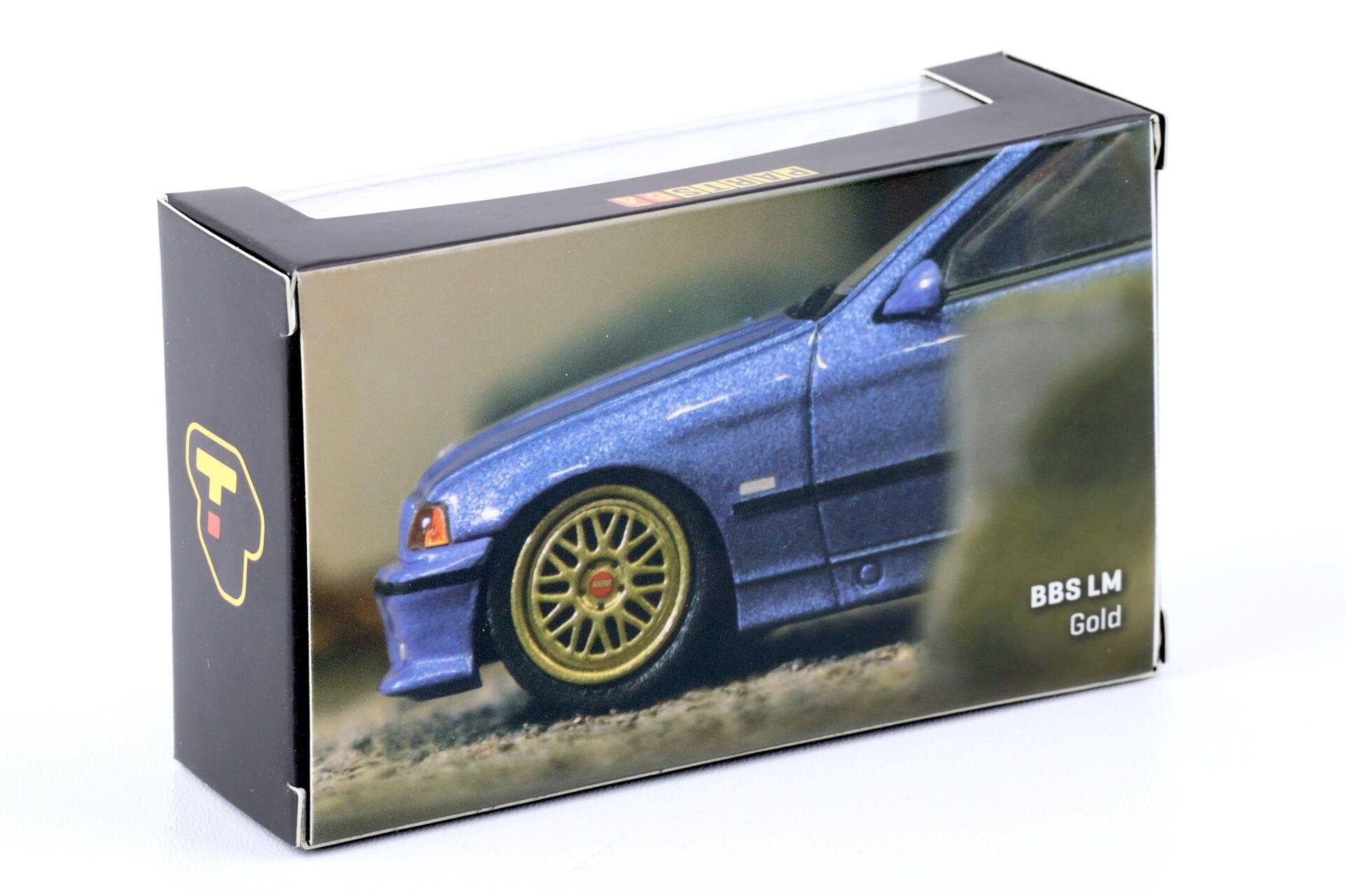 1:64 Tarmac Works Wheel & Tire Set BBS LM gold / red