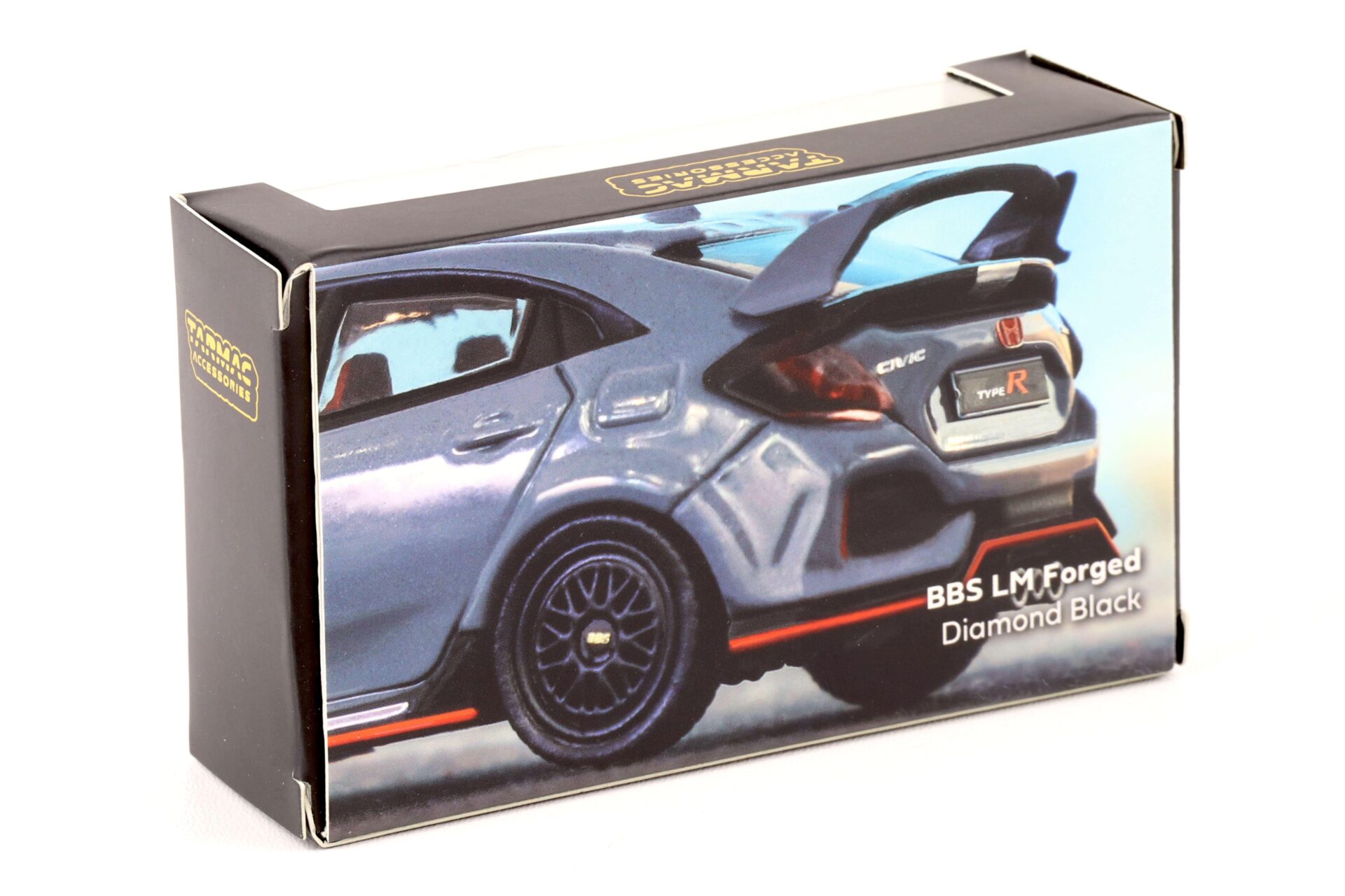 1:64 Tarmac Works Wheel & Tire Set BBS LM Forged diamond black