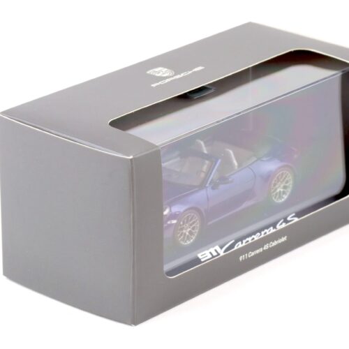 1:43 Minichamps Porsche 911 (992) Carrera 4S Cabriolet Enzian blue DEALER WAP