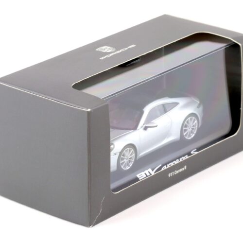 1:43 Minichamps Porsche 911 (992) Carrera S Coupe Dolomit silver WAP DEALER - Image 3