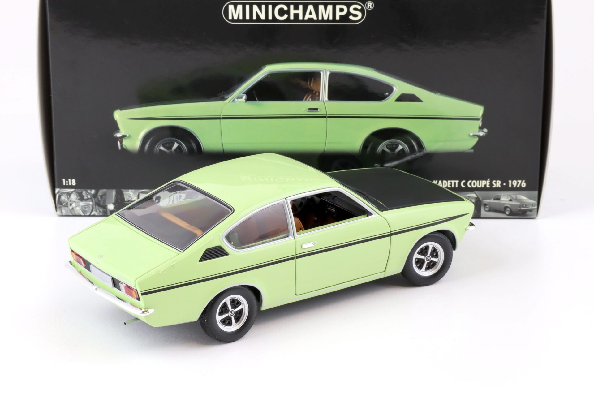 1:18 Minichamps Opel Kadett C Coupe SR 1976 green/ black - Premium