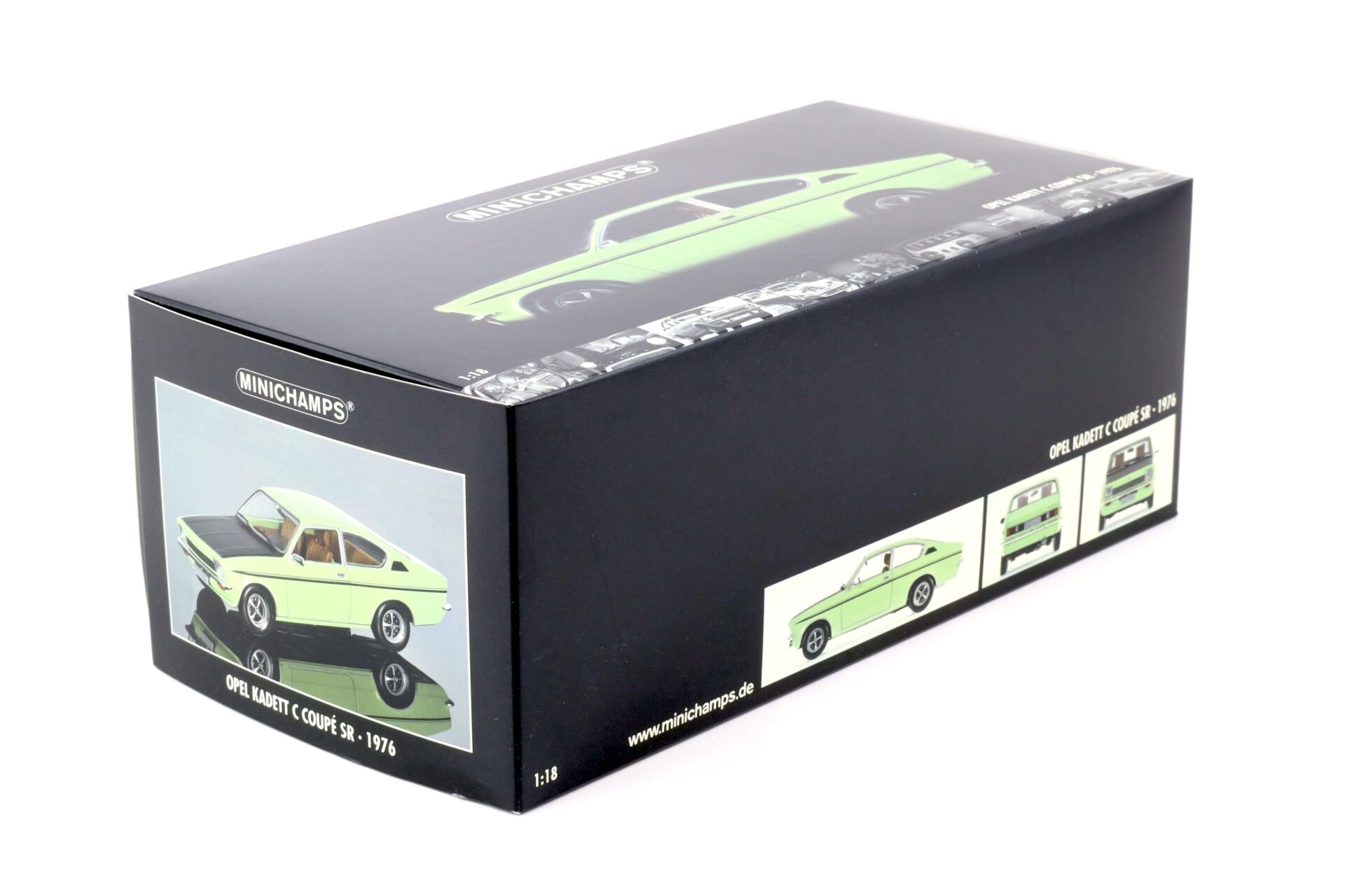 1:18 Minichamps Opel Kadett C Coupe SR 1976 green/ black – Premium
