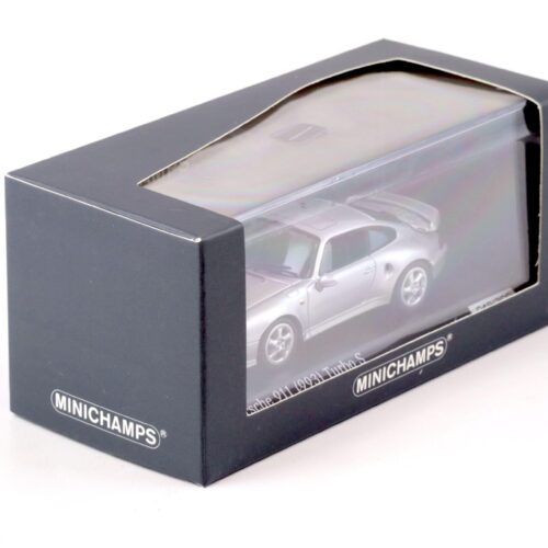 1:43 Minichamps Porsche 911 (993) Turbo S Coupe Arktis silver - CA04316002 - Image 3