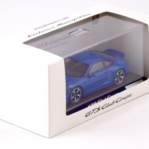 1:43 Spark Porsche 911 (991) GTS Club Coupe blue 60 Years Porsche Club America WAP DEALER
