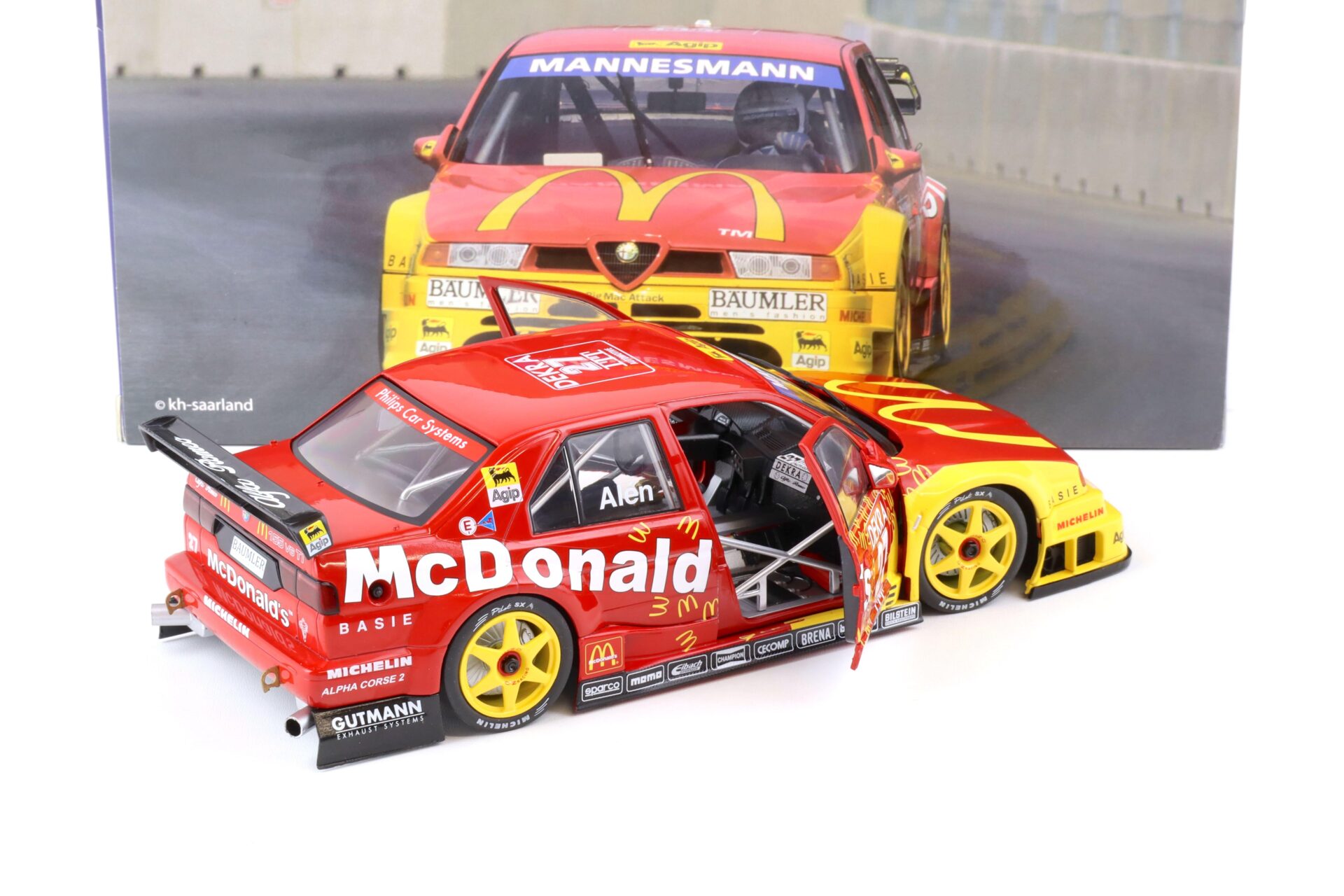 1:18 WERK83 Alfa Romeo 155 V6 TI #27 McDonald´s DTM/ ITC Helsinki 1995