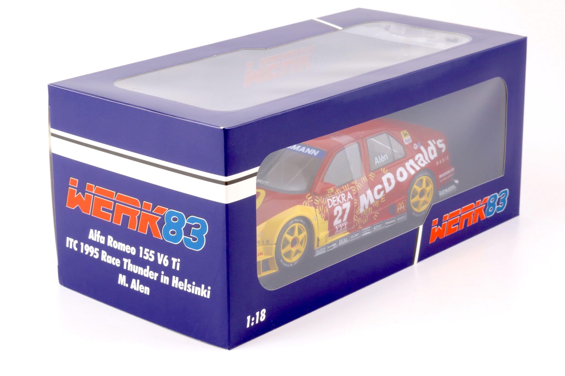1:18 WERK83 Alfa Romeo 155 V6 TI #27 McDonald´s DTM/ ITC Helsinki 1995