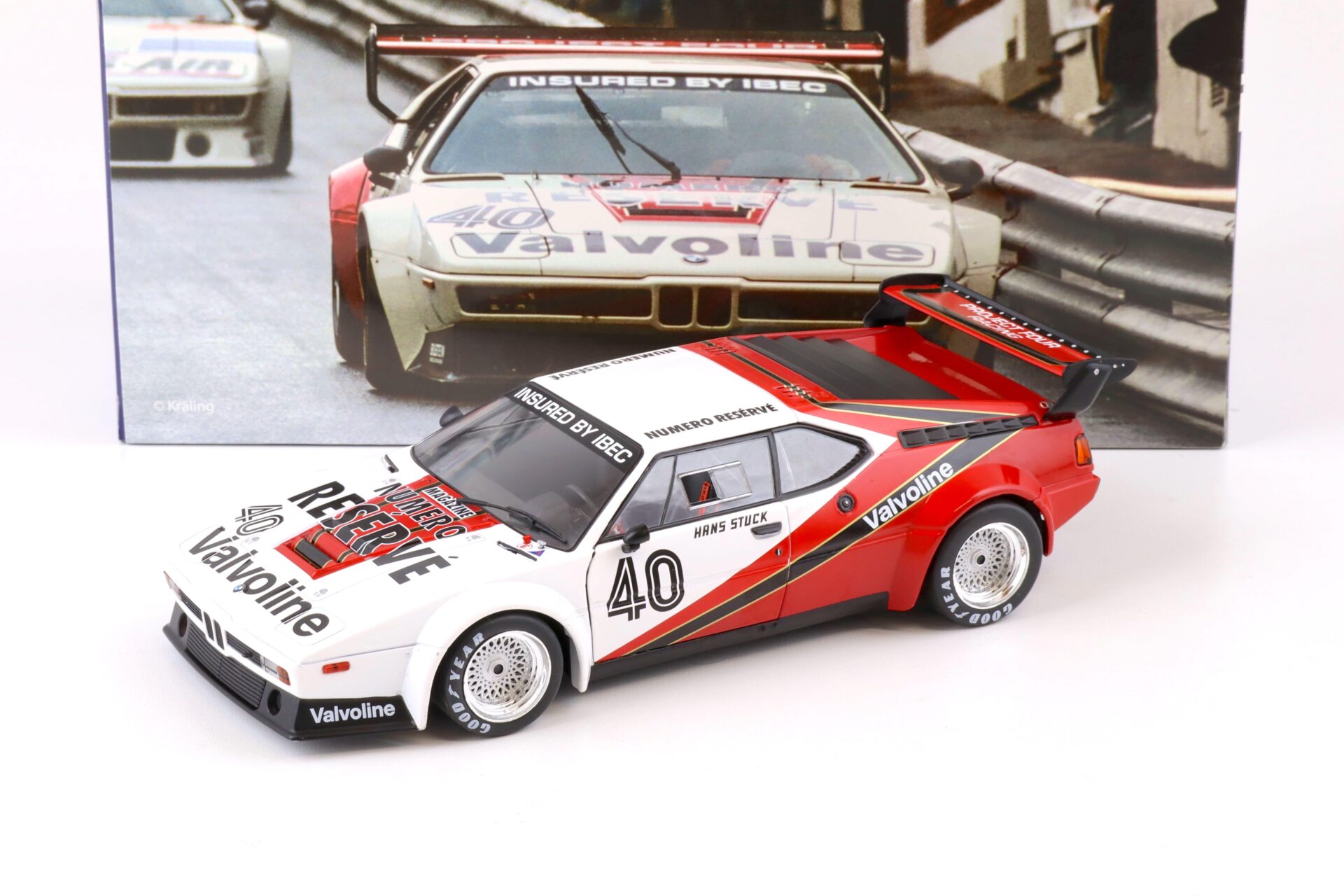 1:18 WERK83 BMW M1 Procar Series 1980 Winner Race Monaco H.J.Stuck #40