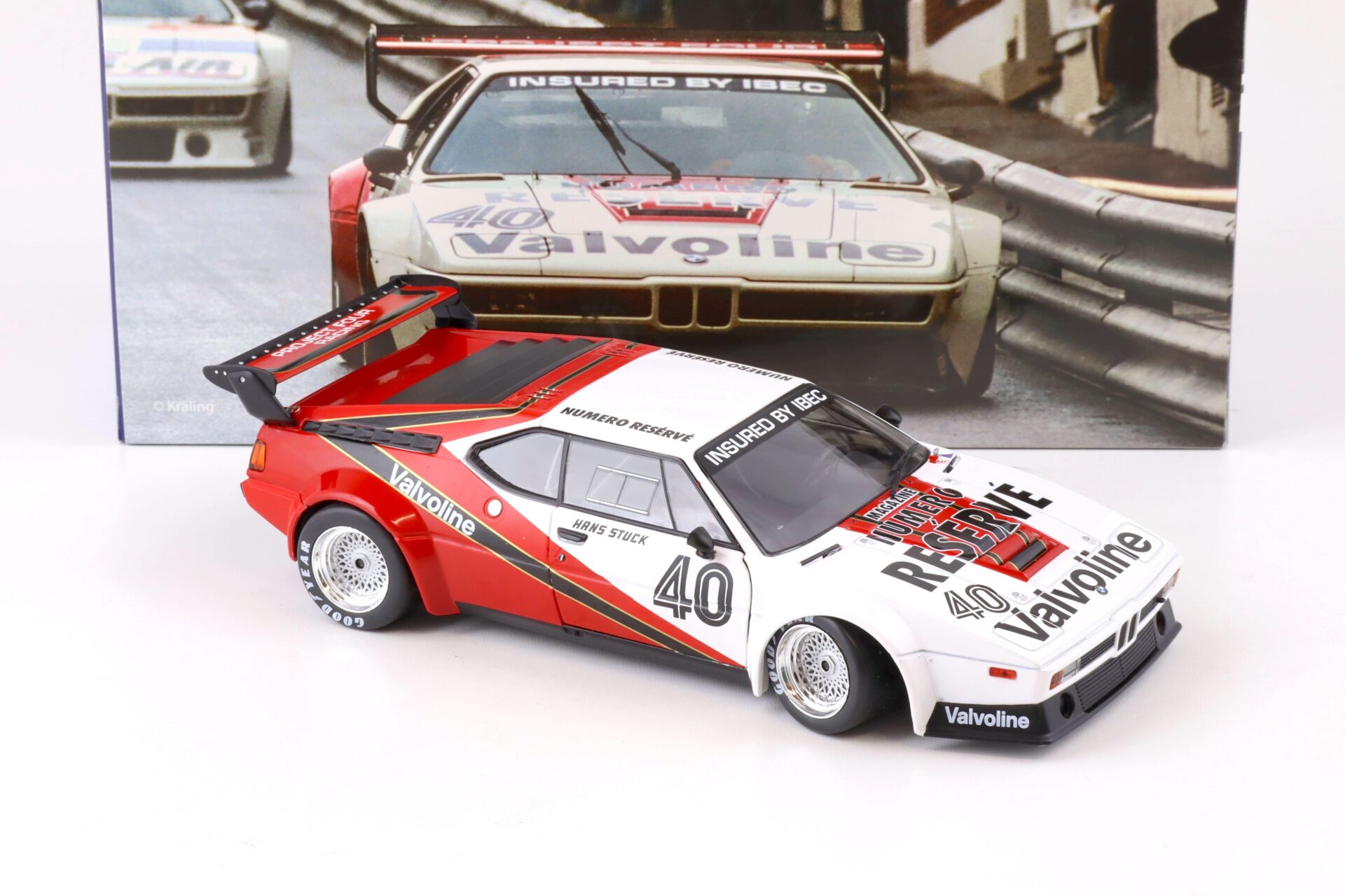 1:18 WERK83 BMW M1 Procar Series 1980 Winner Race Monaco H.J.Stuck #40