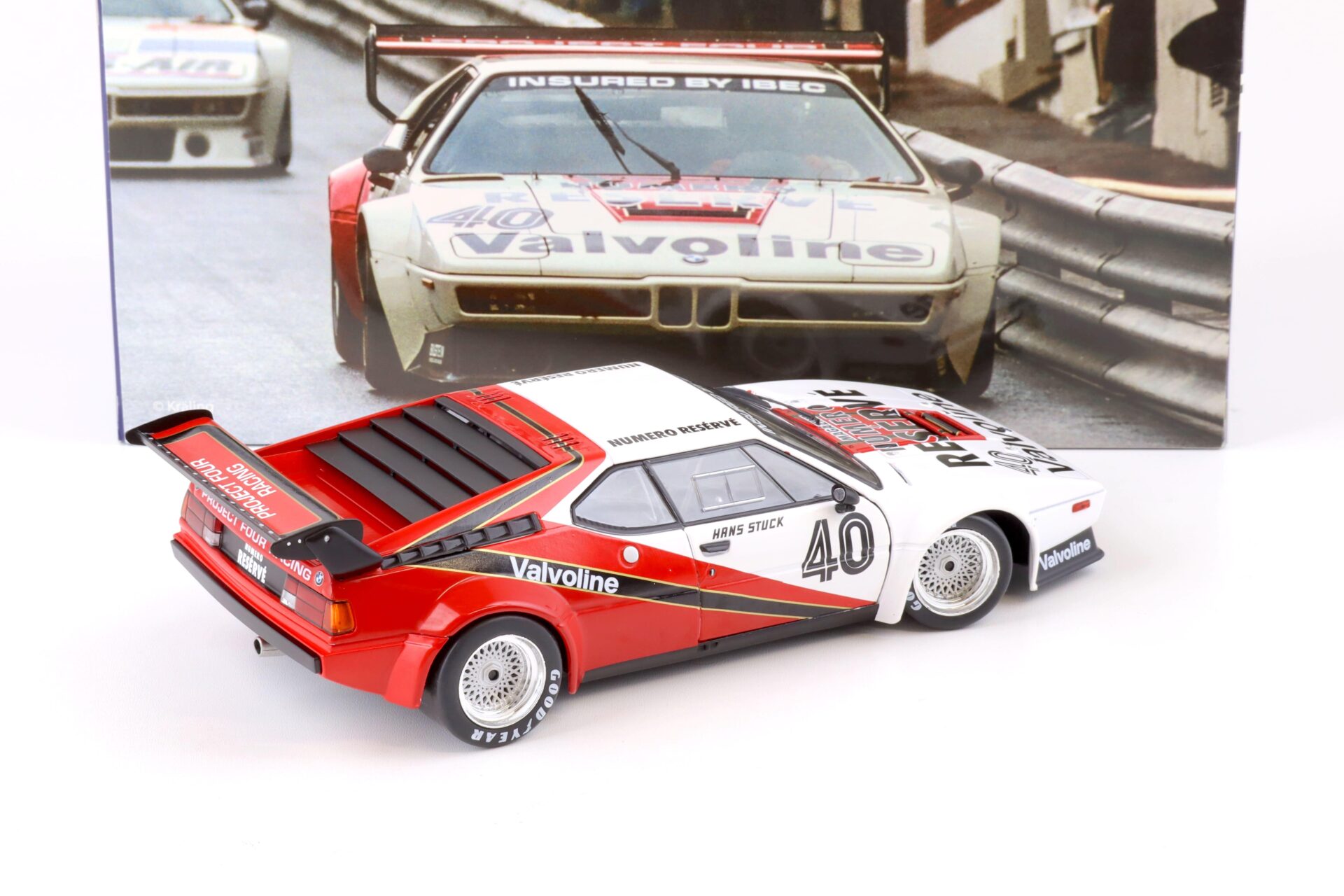 1:18 WERK83 BMW M1 Procar Series 1980 Winner Race Monaco H.J.Stuck #40