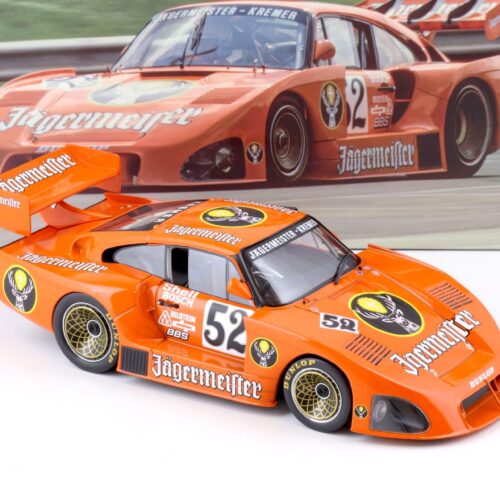 1:18 WERK83 Kremer Porsche 935 K4 #52 Jägermeister 2nd Zolder DRM 1981 Wollek