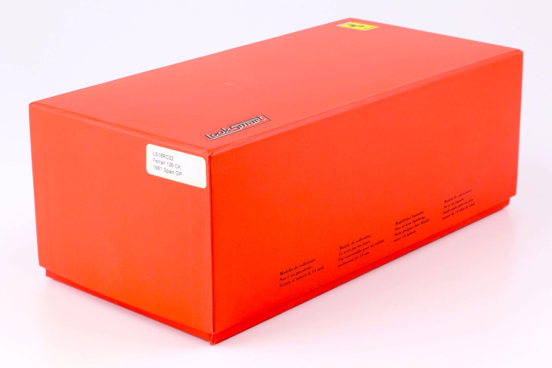 1:18 LookSmart Ferrari 126 CK 1981 Spain GP Villeneuve #27 LS18RC02