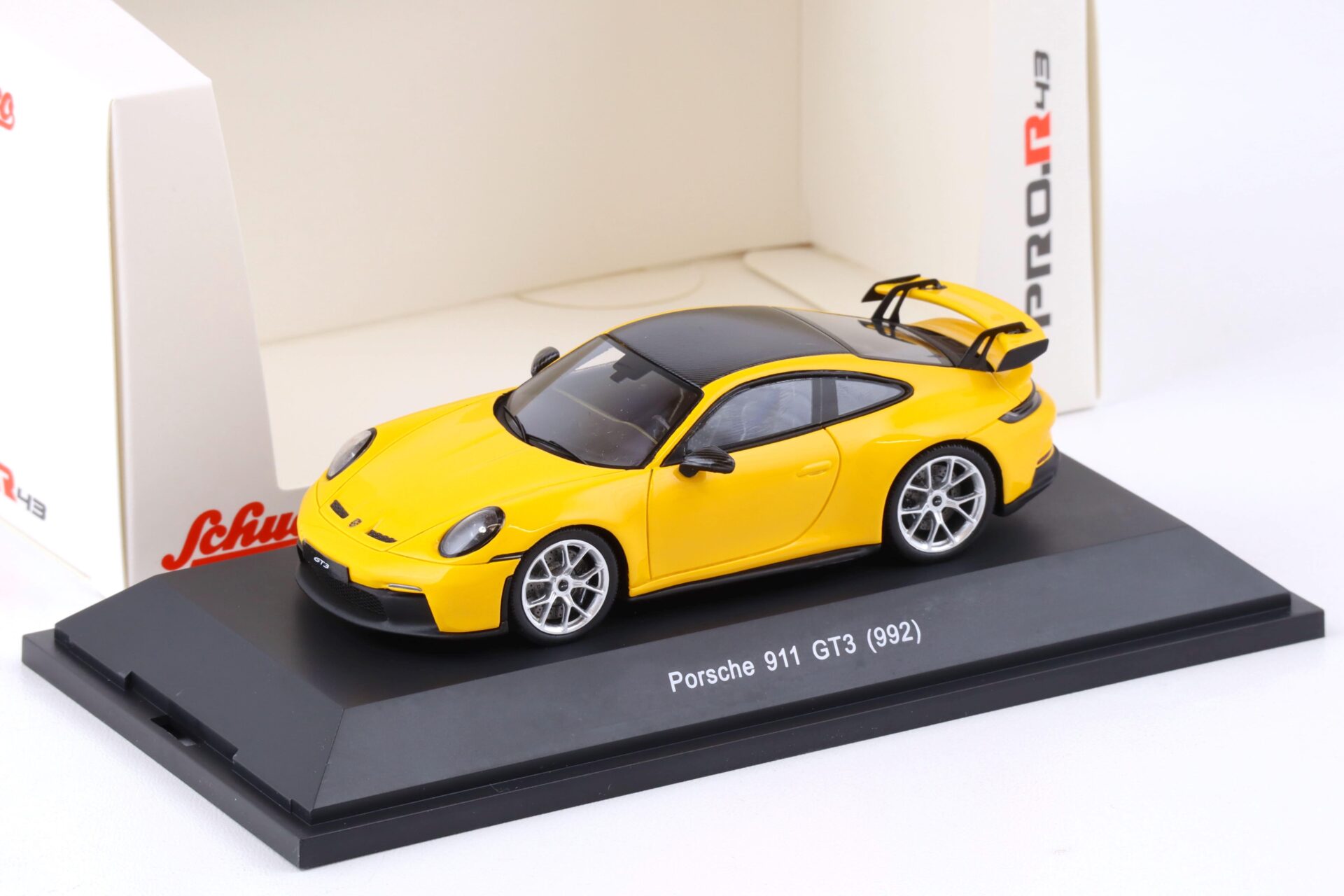 1:43 Schuco PRO.R43 Porsche 911 (992) GT3 Coupe yellow 2021