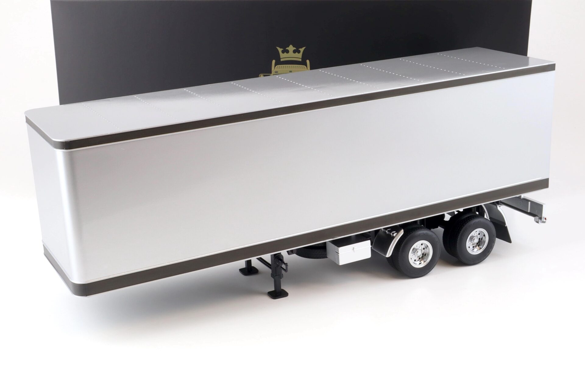 ID 75343 orig.jpg 1:18 Road Kings Semi-Trailer Koffer Anhänger LKW silver/black