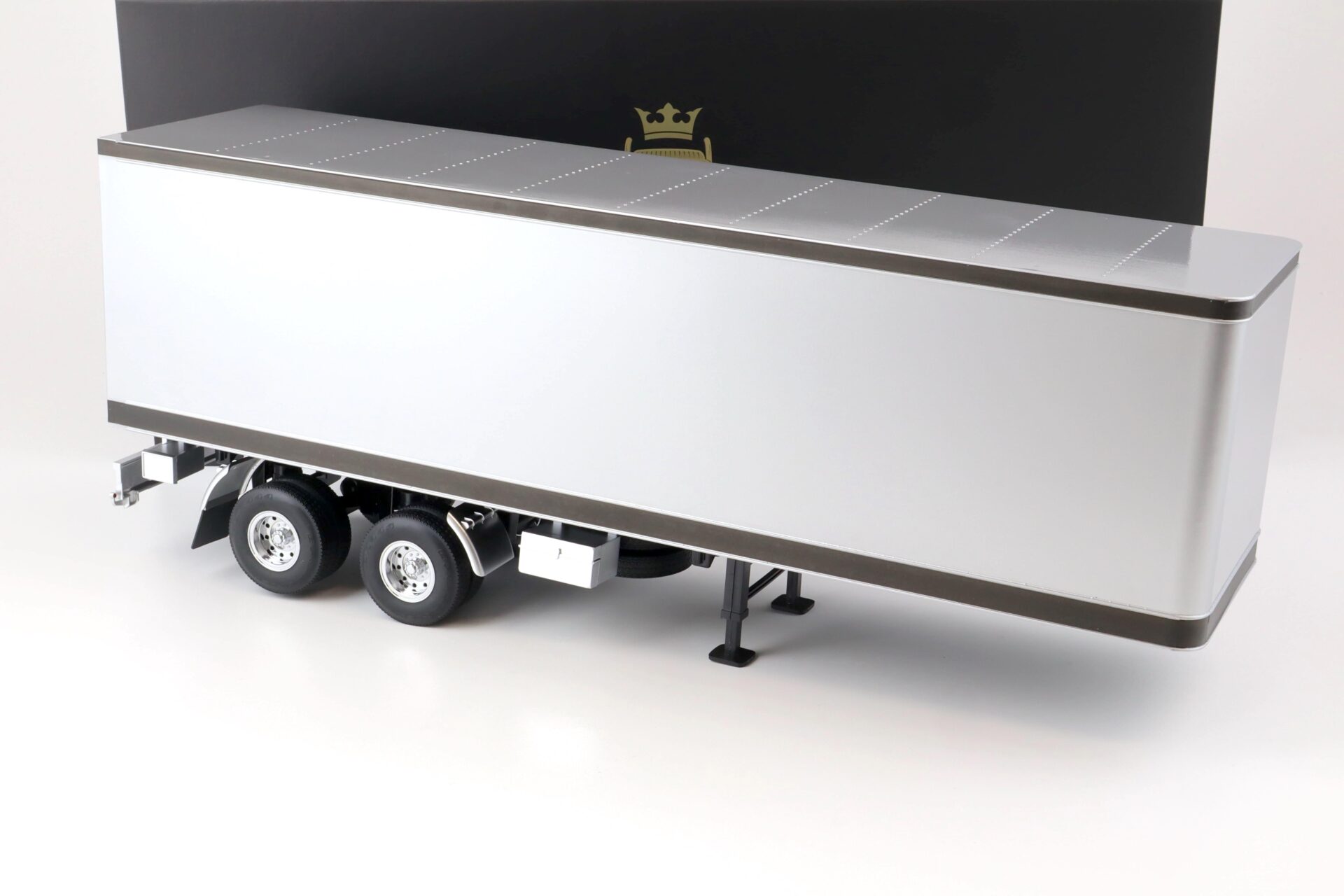 1:18 Road Kings Semi-Trailer Koffer Anhänger LKW silver/black
