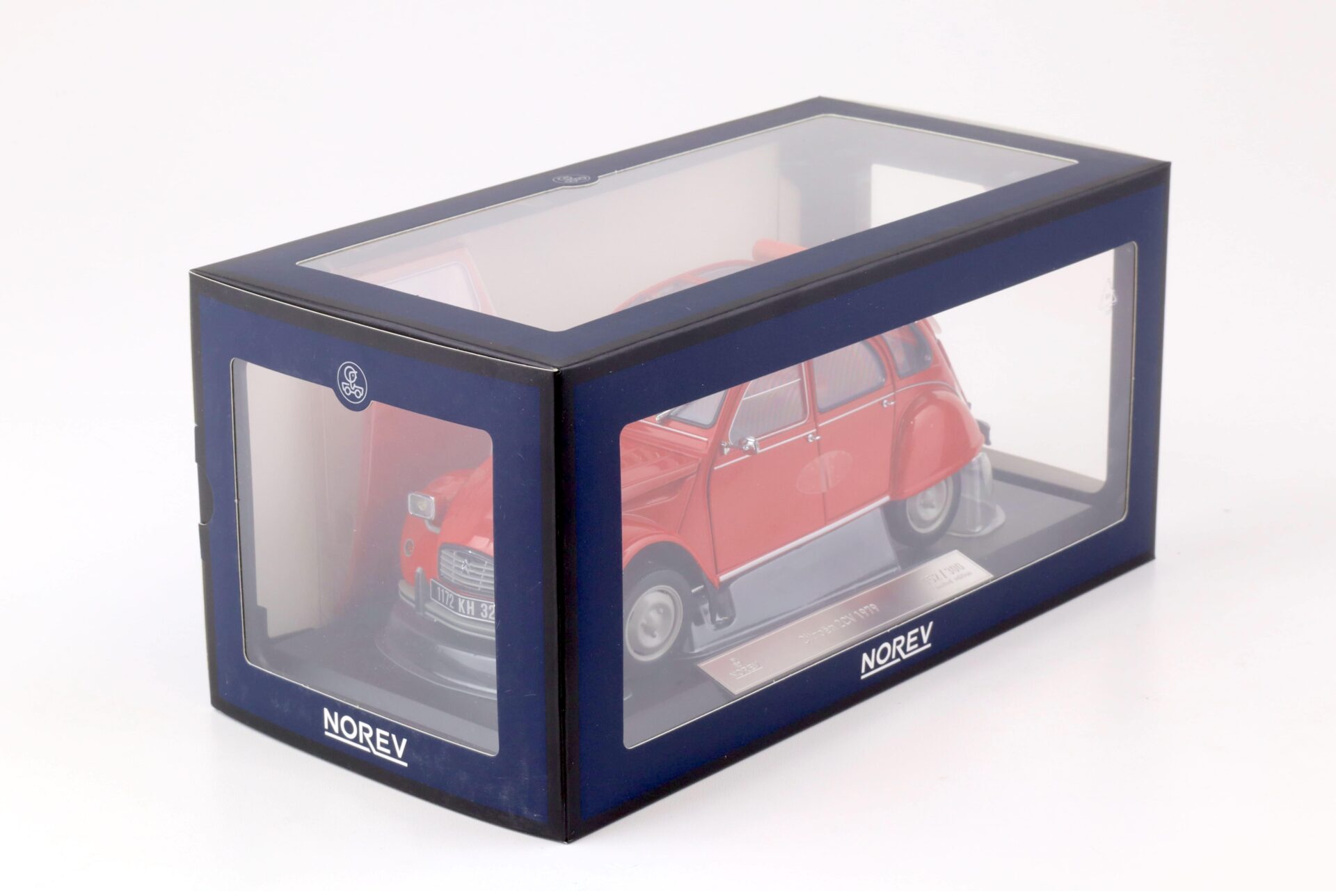 1:18 Norev Citroen 2CV Geranium red 1974 - Limited Edition 300 pcs.