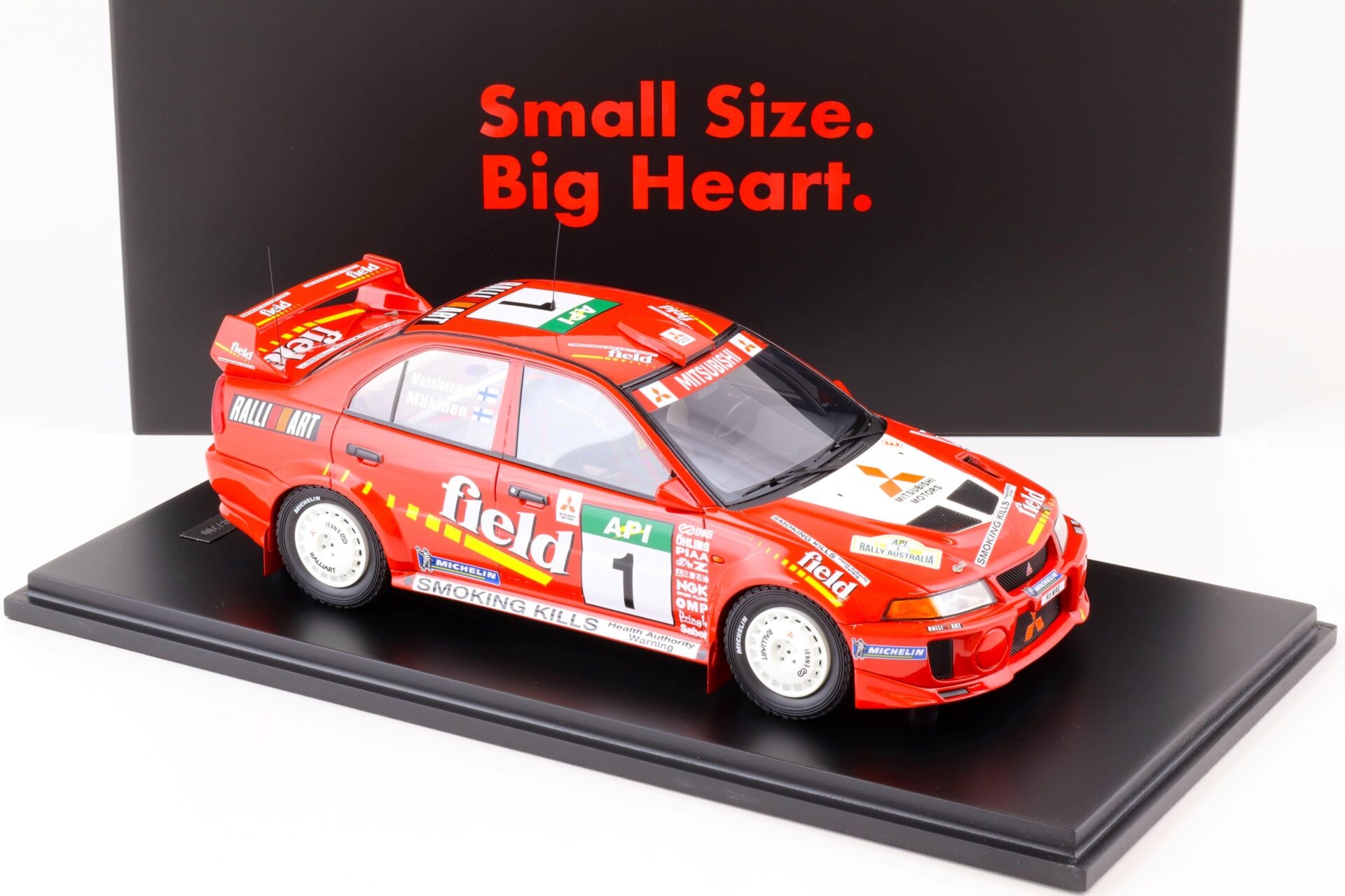 1:18 Tarmac Works Mitsubishi Lancer Evolution V - #1 Australia Rally Winner 1998