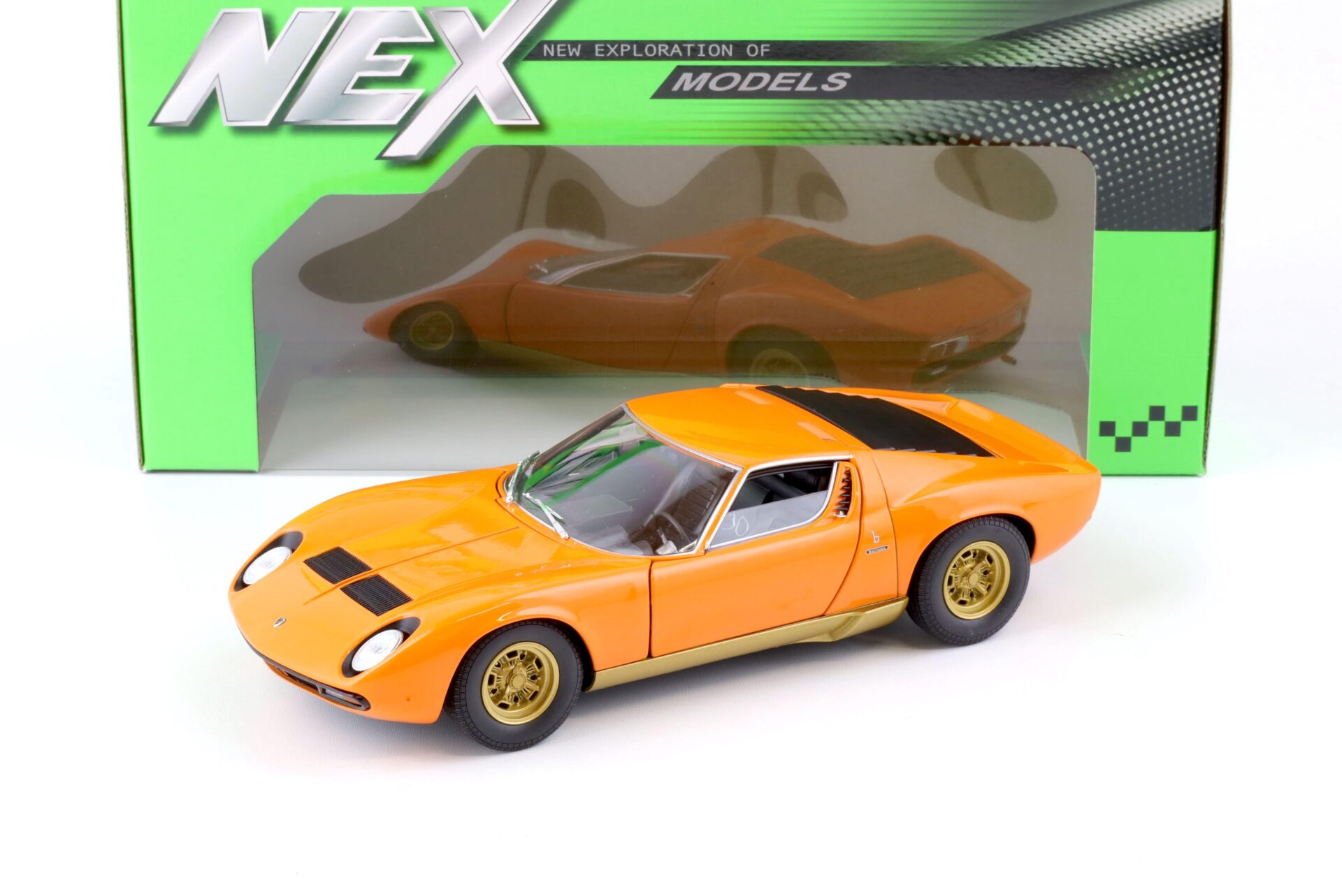 1:18 Welly NEX Lamborghini Miura SV 1971 orange