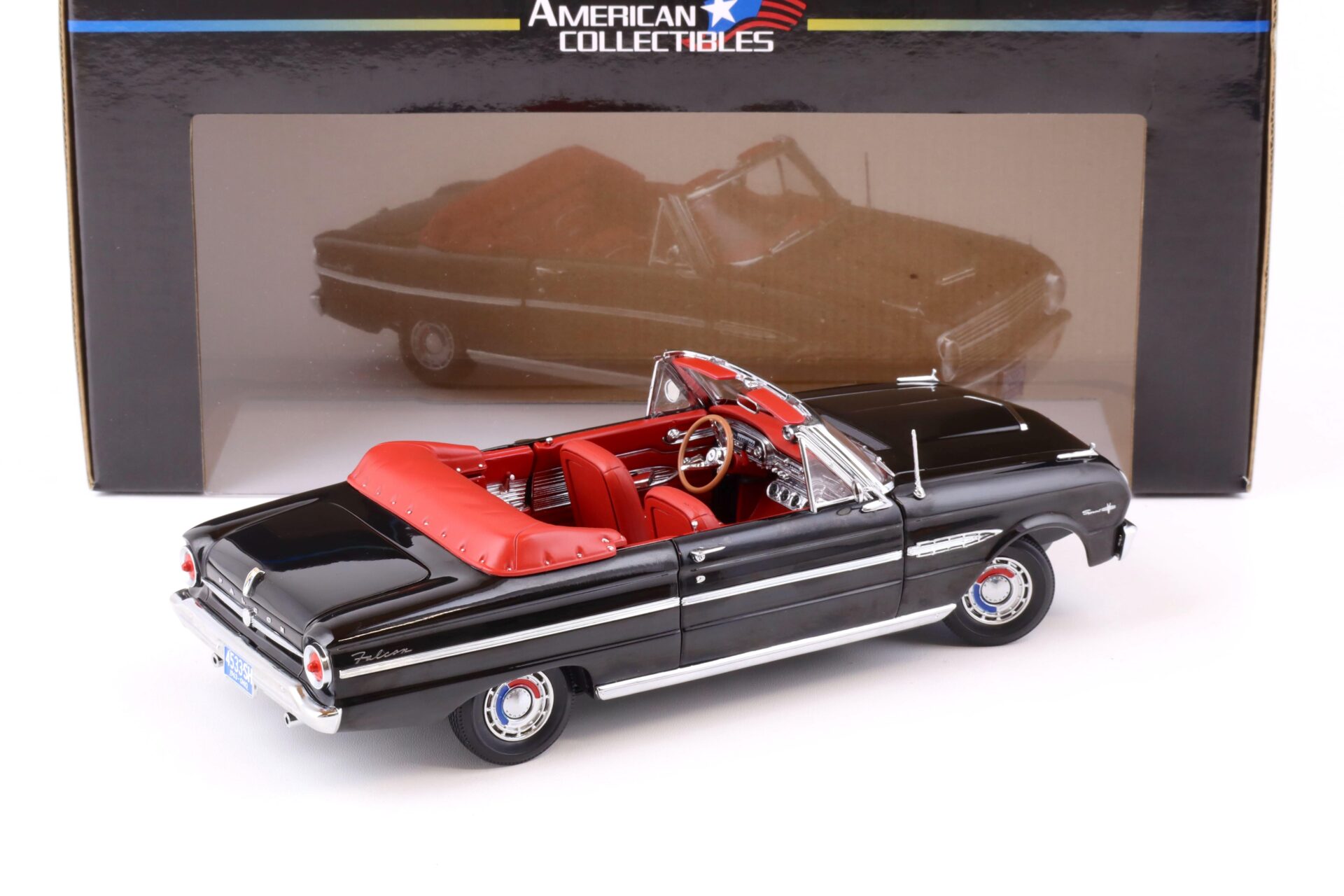 1:18 Sun Star 1963 Ford Falcon open Convertible Raven black/ red