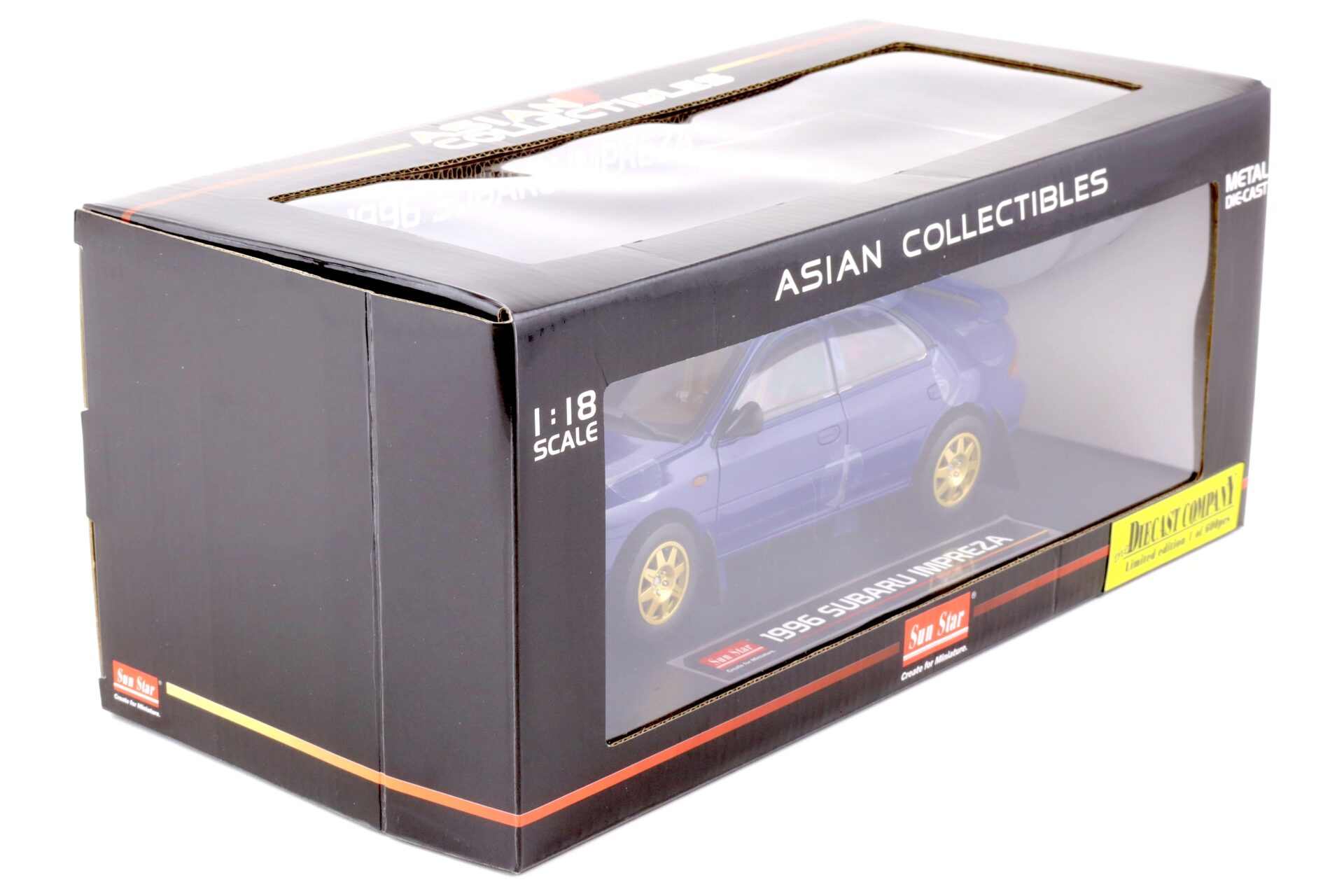 1:18 Sun Star 1996 Subaru Impreza STI WRX Street Car blue