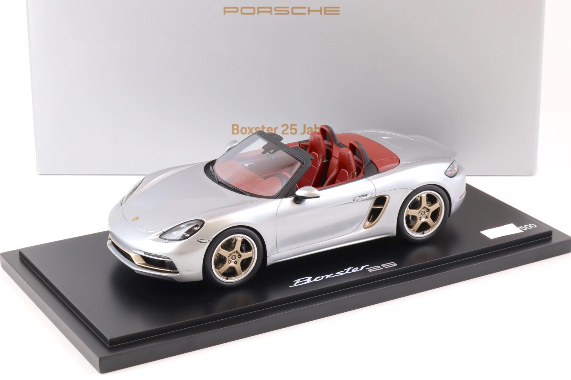 1:18 Spark Porsche Boxster (982) Spider 25 Jahre Boxster silver WAP DEALER