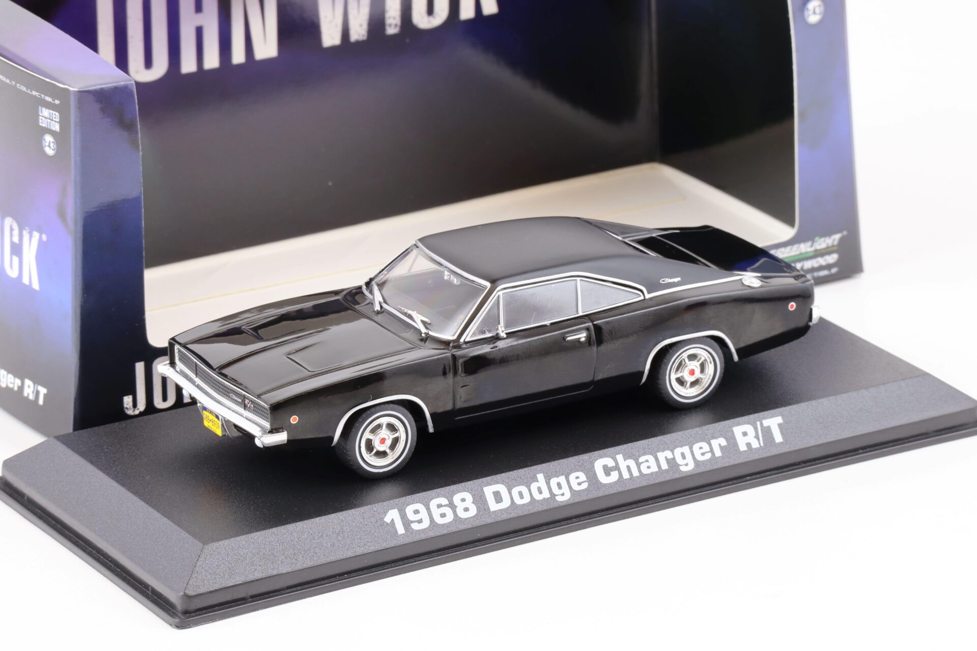 ID 75531 orig.jpg 1:43 Greenlight 1968 Dodge Charger R/T Coupe black JOHN WICK