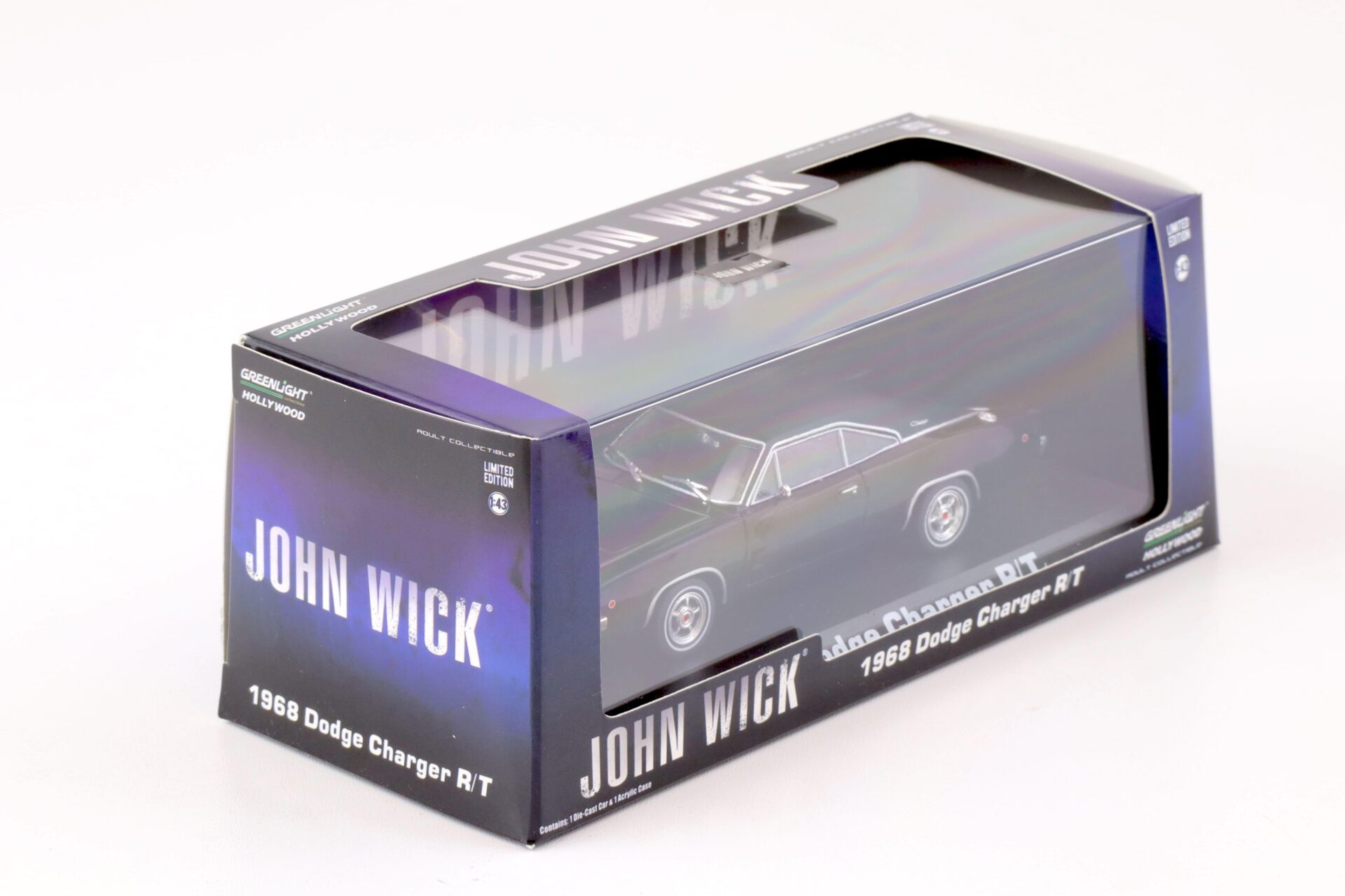 1:43 Greenlight 1968 Dodge Charger R/T Coupe black JOHN WICK