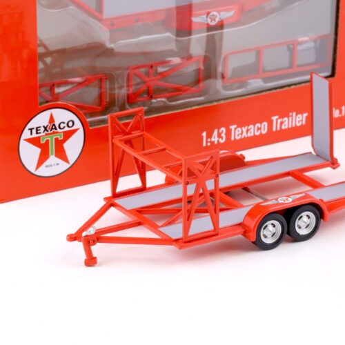 1:43 GMP Tandem Car Trailer Anhänger TEXACO red Diorama Zubehör
