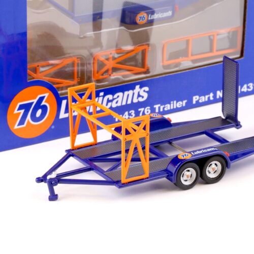 1:43 GMP Tandem Car Trailer Anhänger Union 76 Lubricants blue Diorama Zubehör