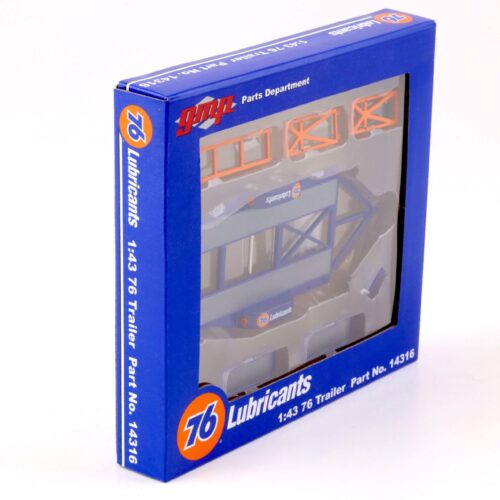 1:43 GMP Tandem Car Trailer Anhänger Union 76 Lubricants blue Diorama Zubehör