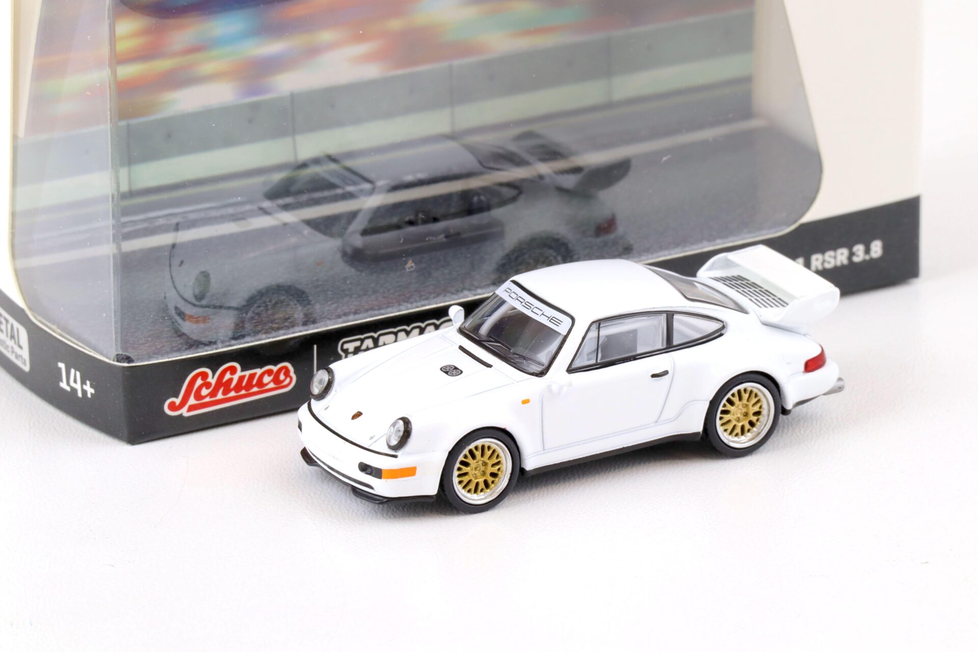 1:64 Tarmac X Schuco Porsche 911 (964) RSR 3.8 Coupe white