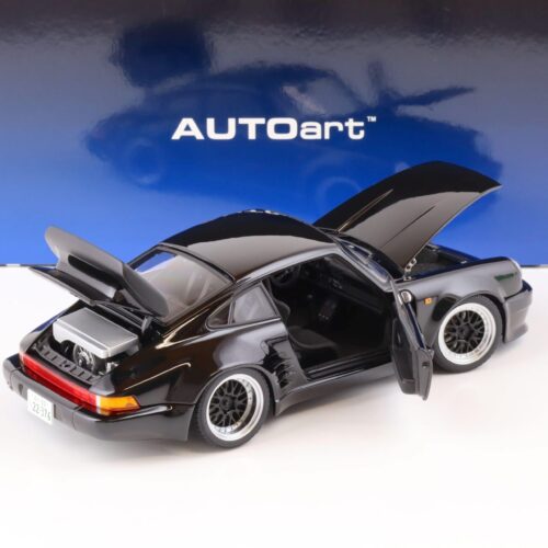 1:18 AUTOart Porsche 911 (930) Turbo WANGAN Midnight "Blackbird" dark blue - Image 4