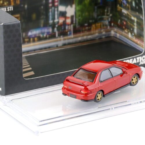 1:64 BMC BM Creations 1994 Subaru Impreza WRX STi LHD red + parts & wheels