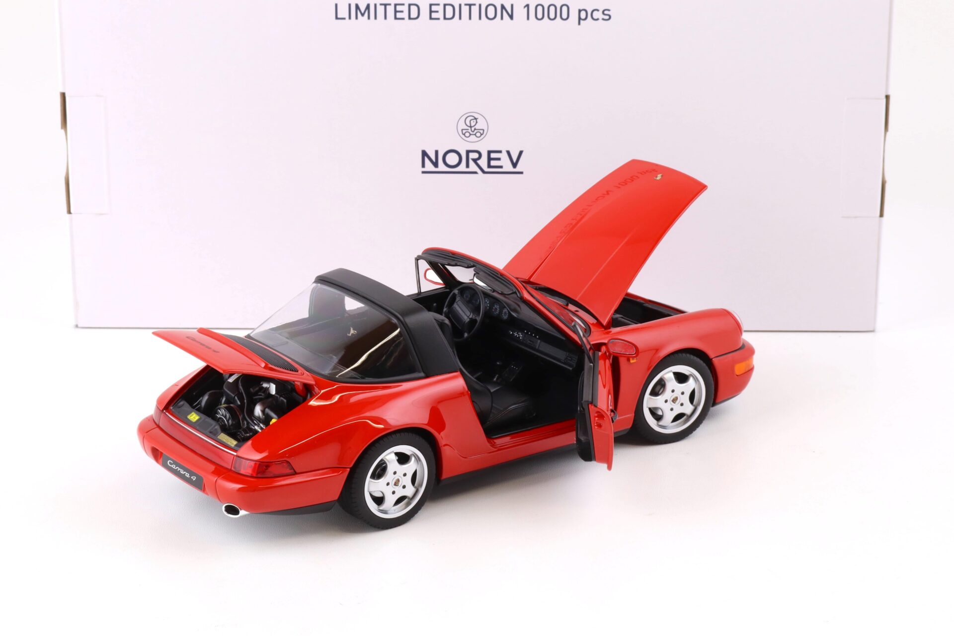 1:18 Norev Porsche 911 (964) Carrera 4 Targa 1990 red