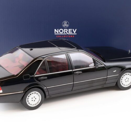 1:18 Norev Mercedes S600 S-Klasse W140 Limousine 1997 black/ red interior 183722