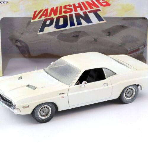 1:18 Greenlight 1970 Dodge Challenger R/T Coupe *VANISHING POINT* Dirty Version white