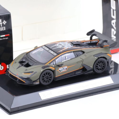 1:43 Bburago Lamborghini HuracÃ¡n Super Trofeo EVO2 matt green #63