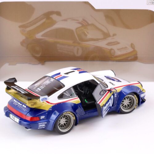 1:18 Solido Porsche 911 (964) RWB Rauhwelt #1 Rothmans Design white/blue - Image 4