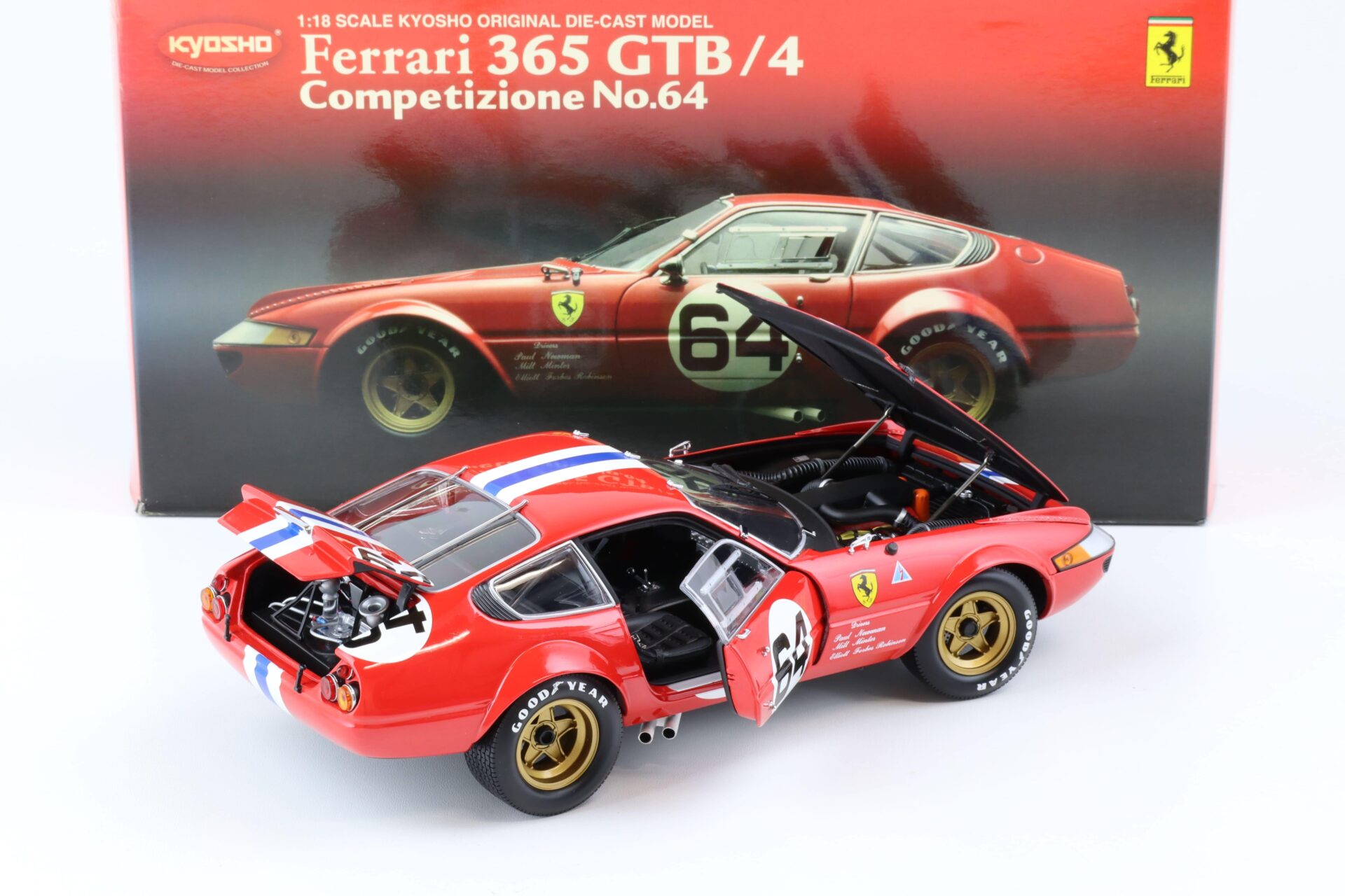 1:18 Kyosho Ferrari 365 GTB/4 Daytona Competizione #64 red