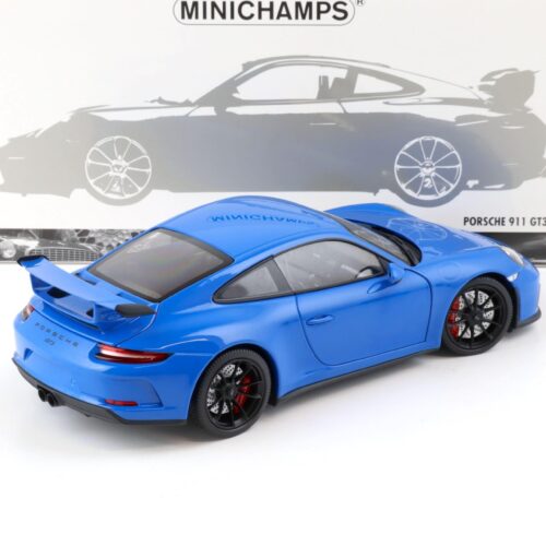 1:18 Minichamps Porsche 911 (991) GT3 Coupe 2018 blue/ black wheels