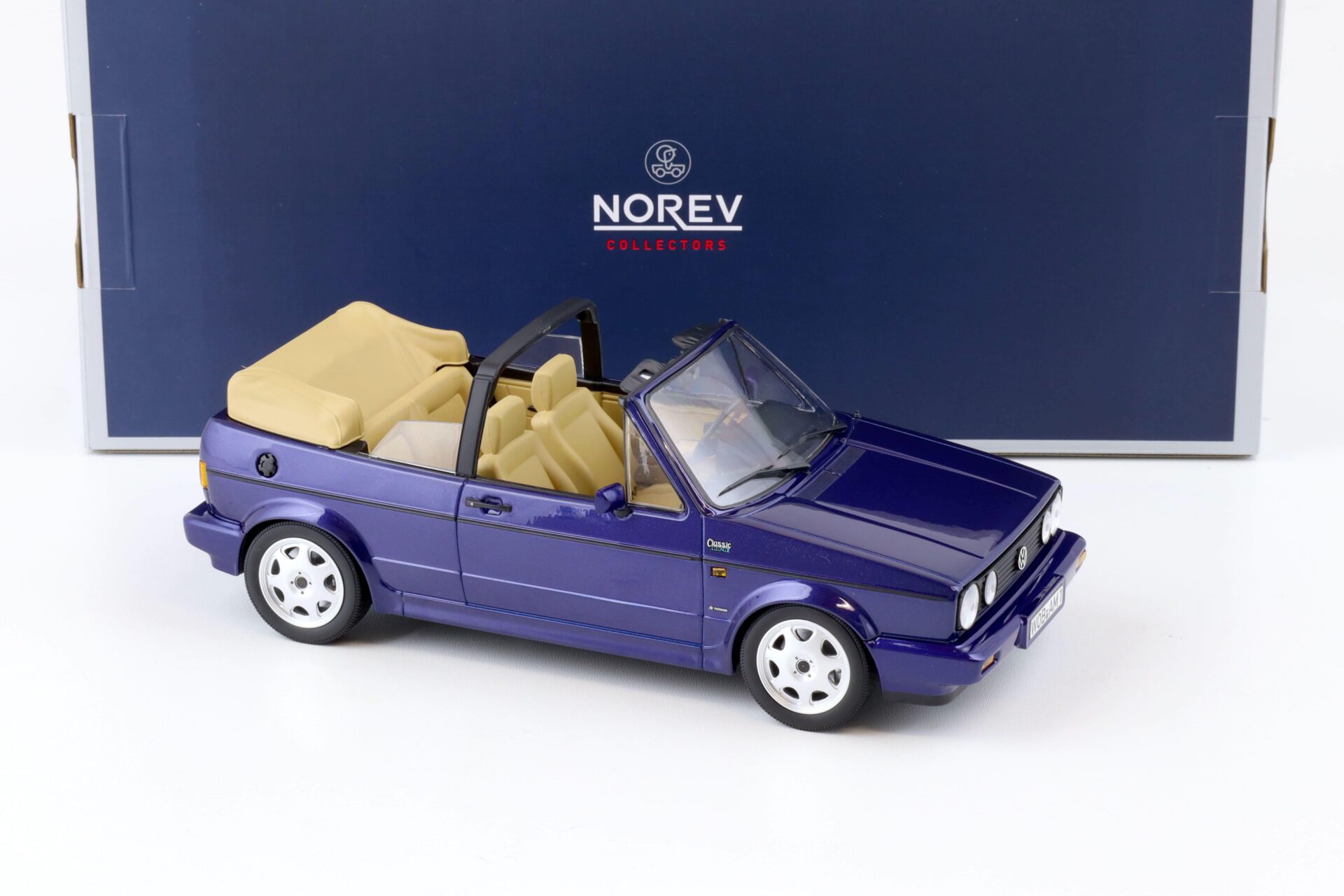 1:18 Norev VW Golf 1 Cabriolet 1992 Classic Line blue metallic