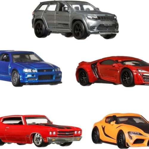 1:64 Hot Wheels Premium 2023 Fast & Furious 5 CAR SET Sammlerbox HJC15