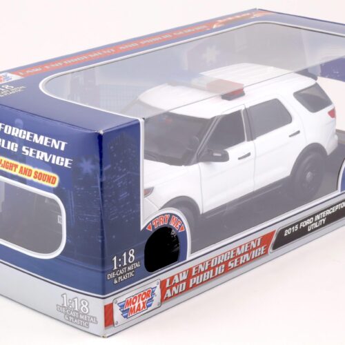 1:18 Motor Max 2015 Ford Intercopter Utility Law Enforcement white