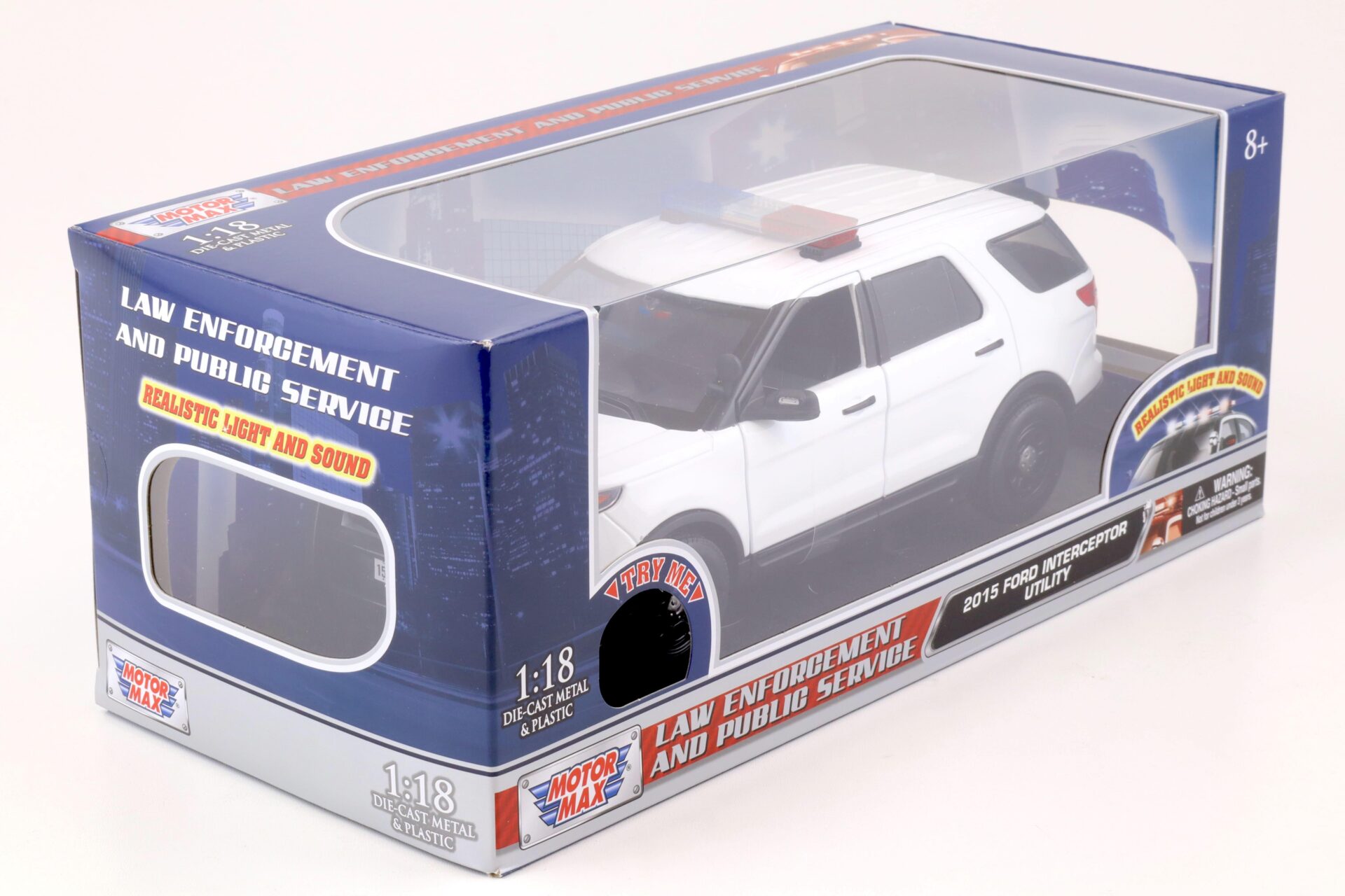 1:18 Motor Max 2015 Ford Intercopter Utility Law Enforcement white