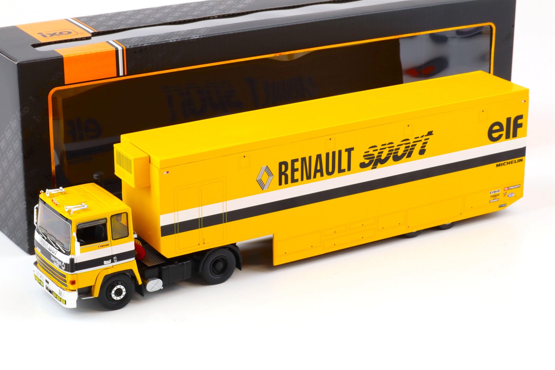 ID 76345 orig.jpg 1:43 IXO Berliet TR350 Renntransporter Renault Sport Formel 1 F1 yellow