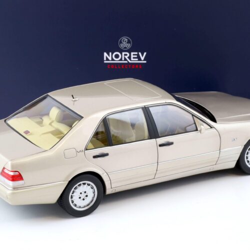 1:18 Norev Mercedes S-Klasse S600 W140 Limousine 1997 Smoke silver metallic
